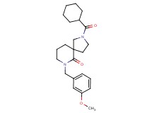 2-(cyclohexylcarbonyl)-7-(3-methoxybenzyl)-2,7-diazaspiro[4.5]decan-6-one