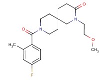 9-(4-fluoro-2-methylbenzoyl)-2-(2-methoxyethyl)-2,9-diazaspiro[5.5]undecan-3-one