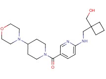 {1-[({5-[(4-morpholin-4-ylpiperidin-1-yl)carbonyl]pyridin-2-yl}amino)methyl]cyclobutyl}methanol