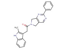 6-[(2-methyl-1H-indol-3-yl)acetyl]-2-phenyl-6,7-dihydro-5H-pyrrolo[3,4-d]pyrimidine