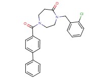 1-(4-biphenylylcarbonyl)-4-(2-chlorobenzyl)-1,4-diazepan-5-one