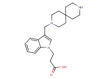 3-[3-(3,9-diazaspiro[5.5]undec-3-ylmethyl)-1H-indol-1-yl]propanoic acid