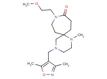 4-[(3,5-dimethylisoxazol-4-yl)methyl]-9-(2-methoxyethyl)-1-methyl-1,4,9-triazaspiro[5.6]dodecan-10-one
