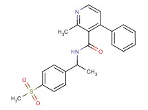 2-methyl-N-{1-[4-(methylsulfonyl)phenyl]ethyl}-4-phenylnicotinamide
