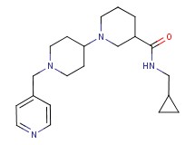 N-(cyclopropylmethyl)-1'-(4-pyridinylmethyl)-1,4'-bipiperidine-3-carboxamide