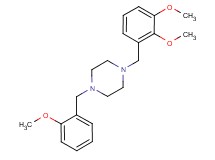 1-(2,3-dimethoxybenzyl)-4-(2-methoxybenzyl)piperazine trifluoroacetate