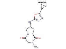 (7S,8aS)-7-[(5-cyclopropyl-1,3,4-oxadiazol-2-yl)amino]-2-methylhexahydropyrrolo[1,2-a]pyrazine-1,4-dione