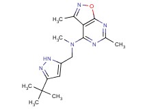 N-[(3-tert-butyl-1H-pyrazol-5-yl)methyl]-N,3,6-trimethylisoxazolo[5,4-d]pyrimidin-4-amine