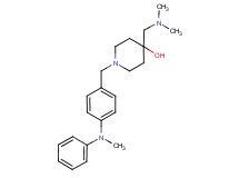 4-[(dimethylamino)methyl]-1-{4-[methyl(phenyl)amino]benzyl}piperidin-4-ol
