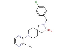2-(4-chlorobenzyl)-8-(3-methyl-2-pyrazinyl)-2,8-diazaspiro[4.5]decan-3-one