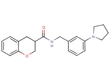 N-(3-pyrrolidin-1-ylbenzyl)chromane-3-carboxamide
