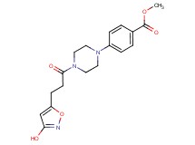 methyl 4-{4-[3-(3-hydroxy-5-isoxazolyl)propanoyl]-1-piperazinyl}benzoate