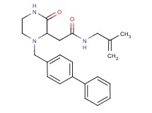 2-[1-(4-biphenylylmethyl)-3-oxo-2-piperazinyl]-N-(2-methyl-2-propen-1-yl)acetamide