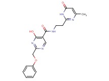 4-hydroxy-N-[2-(4-methyl-6-oxo-1,6-dihydropyrimidin-2-yl)ethyl]-2-(phenoxymethyl)pyrimidine-5-carboxamide