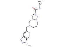 N-cyclopropyl-5-[(1-methyl-1H-1,2,3-benzotriazol-5-yl)methyl]-5,6,7,8-tetrahydro-4H-pyrazolo[1,5-a][1,4]diazepine-2-carboxamide