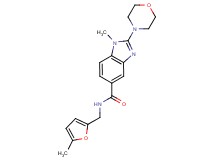 1-methyl-N-[(5-methyl-2-furyl)methyl]-2-(4-morpholinyl)-1H-benzimidazole-5-carboxamide