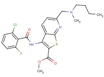 methyl 6-{[butyl(methyl)amino]methyl}-3-[(2-chloro-6-fluorobenzoyl)amino]thieno[2,3-b]pyridine-2-carboxylate