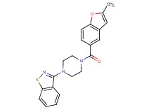3-{4-[(2-methyl-1-benzofuran-5-yl)carbonyl]-1-piperazinyl}-1,2-benzisothiazole