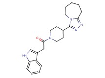 3-[1-(1H-indol-3-ylacetyl)-4-piperidinyl]-6,7,8,9-tetrahydro-5H-[1,2,4]triazolo[4,3-a]azepine