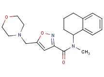 N-methyl-5-(morpholin-4-ylmethyl)-N-(1,2,3,4-tetrahydronaphthalen-1-yl)isoxazole-3-carboxamide