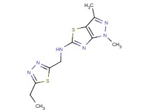 N-[(5-ethyl-1,3,4-thiadiazol-2-yl)methyl]-1,3-dimethyl-1H-pyrazolo[3,4-d][1,3]thiazol-5-amine