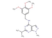 6-isopropyl-1-methyl-N-(3,4,5-trimethoxybenzyl)-1H-pyrazolo[3,4-d]pyrimidin-4-amine