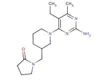 1-{[1-(2-amino-5-ethyl-6-methylpyrimidin-4-yl)piperidin-3-yl]methyl}pyrrolidin-2-one