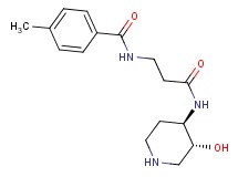 N-(3-{[rel-(3R,4R)-3-hydroxy-4-piperidinyl]amino}-3-oxopropyl)-4-methylbenzamide hydrochloride