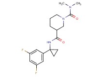 N~3~-[1-(3,5-difluorophenyl)cyclopropyl]-N~1~,N~1~-dimethyl-1,3-piperidinedicarboxamide