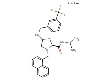 (4R)-N-isopropyl-1-(1-naphthylmethyl)-4-{[3-(trifluoromethyl)benzyl]amino}-L-prolinamide