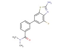 3-(2-amino-4-fluoro-1,3-benzothiazol-6-yl)-N,N-dimethylbenzamide