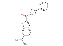6-isopropyl-2-{[3-(2-pyridinyl)-1-azetidinyl]carbonyl}-1H-indole