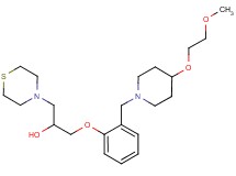 1-(2-{[4-(2-methoxyethoxy)-1-piperidinyl]methyl}phenoxy)-3-(4-thiomorpholinyl)-2-propanol