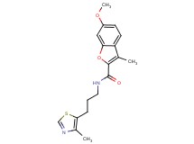 6-methoxy-3-methyl-N-[3-(4-methyl-1,3-thiazol-5-yl)propyl]-1-benzofuran-2-carboxamide
