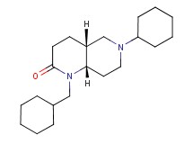 (4aR*,8aS*)-6-cyclohexyl-1-(cyclohexylmethyl)octahydro-1,6-naphthyridin-2(1H)-one