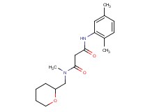 N'-(2,5-dimethylphenyl)-N-methyl-N-(tetrahydro-2H-pyran-2-ylmethyl)malonamide