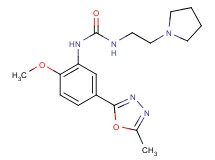 N-[2-methoxy-5-(5-methyl-1,3,4-oxadiazol-2-yl)phenyl]-N'-(2-pyrrolidin-1-ylethyl)urea