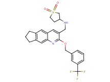 (1,1-dioxidotetrahydro-3-thienyl)[(2-{[3-(trifluoromethyl)benzyl]oxy}-7,8-dihydro-6H-cyclopenta[g]quinolin-3-yl)methyl]amine
