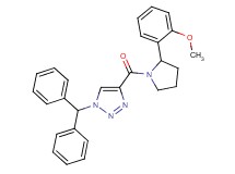 1-(diphenylmethyl)-4-{[2-(2-methoxyphenyl)-1-pyrrolidinyl]carbonyl}-1H-1,2,3-triazole