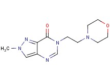 2-methyl-6-[2-(4-morpholinyl)ethyl]-2,6-dihydro-7H-pyrazolo[4,3-d]pyrimidin-7-one