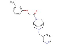 (1S*,5R*)-6-[(3-methylphenoxy)acetyl]-3-(pyridin-3-ylmethyl)-3,6-diazabicyclo[3.2.2]nonane