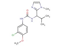N-(3-chloro-4-methoxyphenyl)-N'-[2-methyl-1-(1-methyl-1H-imidazol-2-yl)propyl]urea