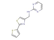 N-{[2-(2-thienyl)-1,3-thiazol-4-yl]methyl}pyrimidin-2-amine