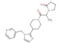 1-(1-methyl-2-oxo-2-{4-[1-(pyridin-3-ylmethyl)-1H-imidazol-2-yl]piperidin-1-yl}ethyl)pyrrolidin-2-one