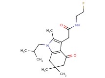 N-(2-fluoroethyl)-2-(1-isobutyl-2,6,6-trimethyl-4-oxo-4,5,6,7-tetrahydro-1H-indol-3-yl)acetamide