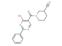 1-[(4-hydroxy-2-phenylpyrimidin-5-yl)carbonyl]piperidine-3-carbonitrile
