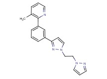 3-methyl-2-(3-{1-[2-(1H-pyrazol-1-yl)ethyl]-1H-pyrazol-3-yl}phenyl)pyridine