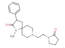 1-methyl-8-[2-(2-oxo-1-pyrrolidinyl)ethyl]-3-phenyl-1,8-diazaspiro[4.5]decan-2-one