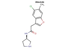 2-(5-chloro-6-methyl-1-benzofuran-3-yl)-N-[(3R)-3-pyrrolidinyl]acetamide hydrochloride