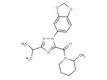 1-{[1-(1,3-benzodioxol-5-yl)-3-isopropyl-1H-1,2,4-triazol-5-yl]carbonyl}-2-methylpiperidine